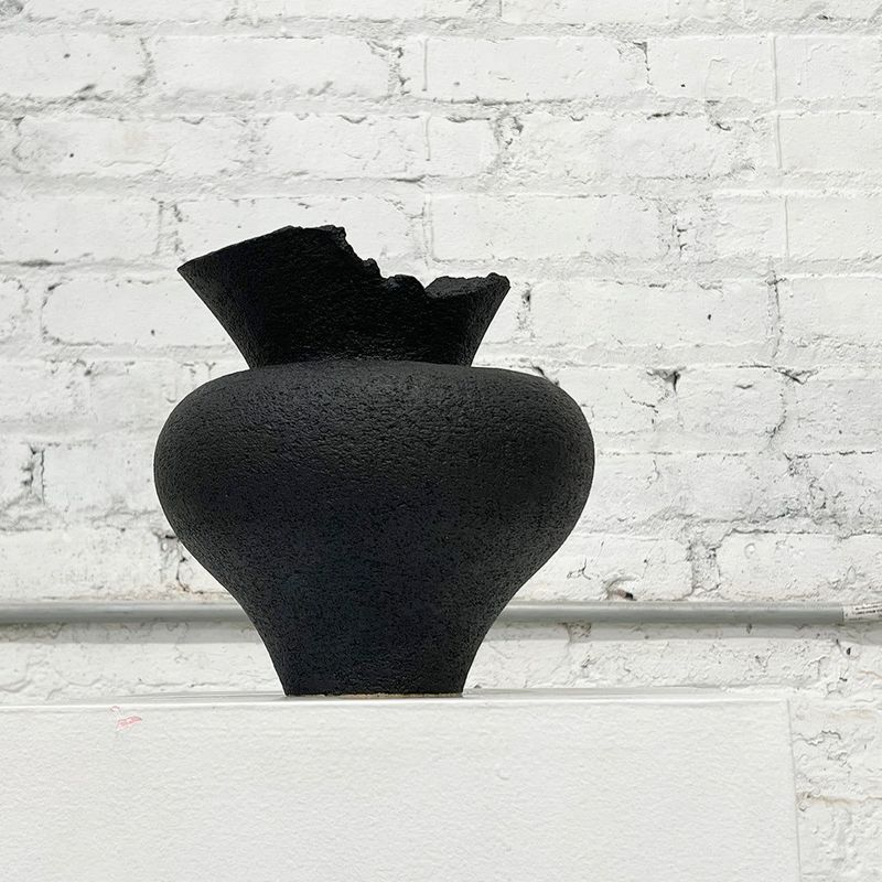 SHIN WON YOON Black Stone Vase Small