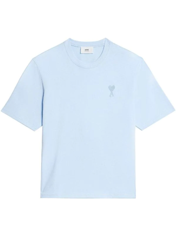 Ami Paris Unisex Tonal Ami De Coeur T-shirt - Sky Blue | Garmentory