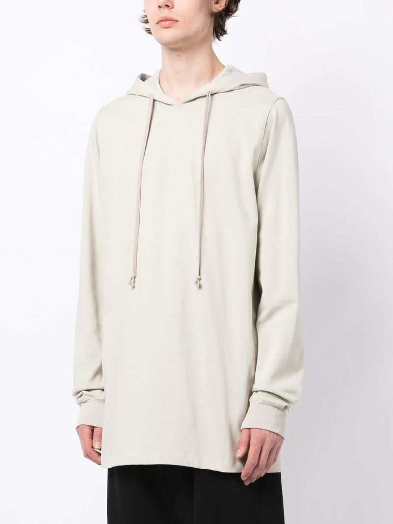 Rick Owens Heavy Jersey Hoodie - Pearl | Garmentory