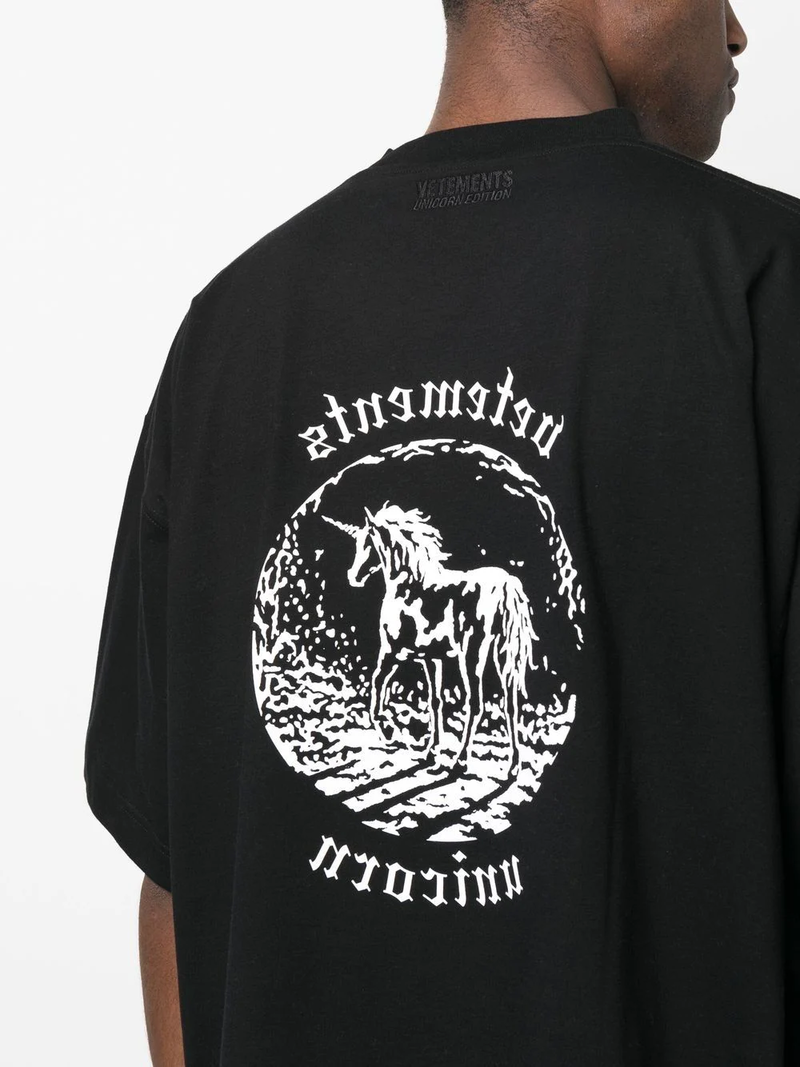 VETEMENTS UNISEX Double Unicorn T-Shirt | Garmentory