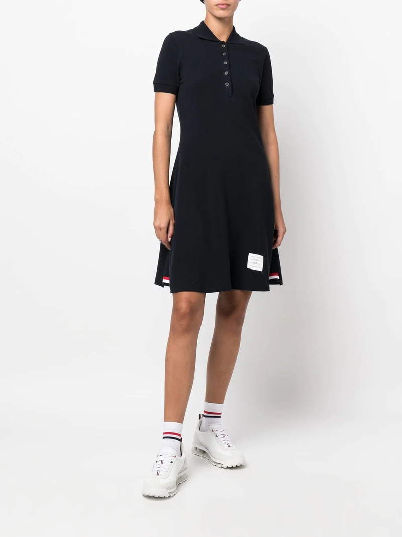スカート THOM BROWNE 'RWB' chemise dress Thom Browne Rwb' Cotton Dress In Blue - 40% Off | Editorialist