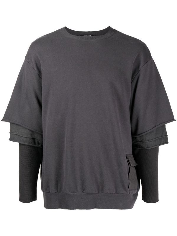 関税送料込み♦Undercover  Crew Sweater UNDERCOVER-MEN-Double-Layered-
