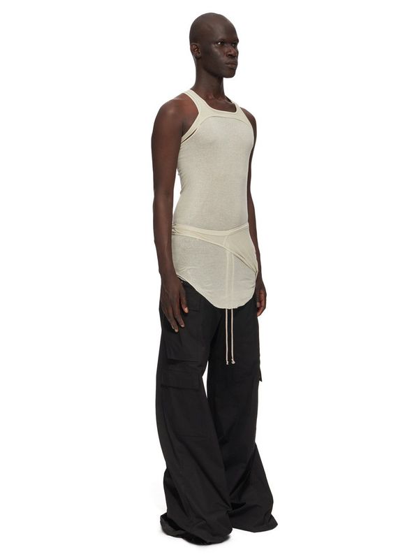 Rick Owens Banana Skeletank T-Shirt - Pearl | Garmentory