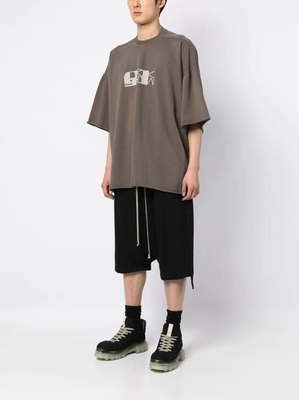 Rick Owens DRKSHDW Tommy Tee - Dust/Pearl | Garmentory