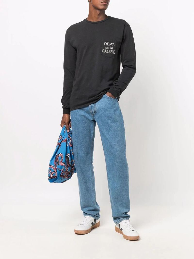 【GALLERY DEPT.】Dept De La GALERIE L/S Pocket Tee GALLERY DEPT. DEPT DE LA GALERIE L/S POCKET TEE | SALMON