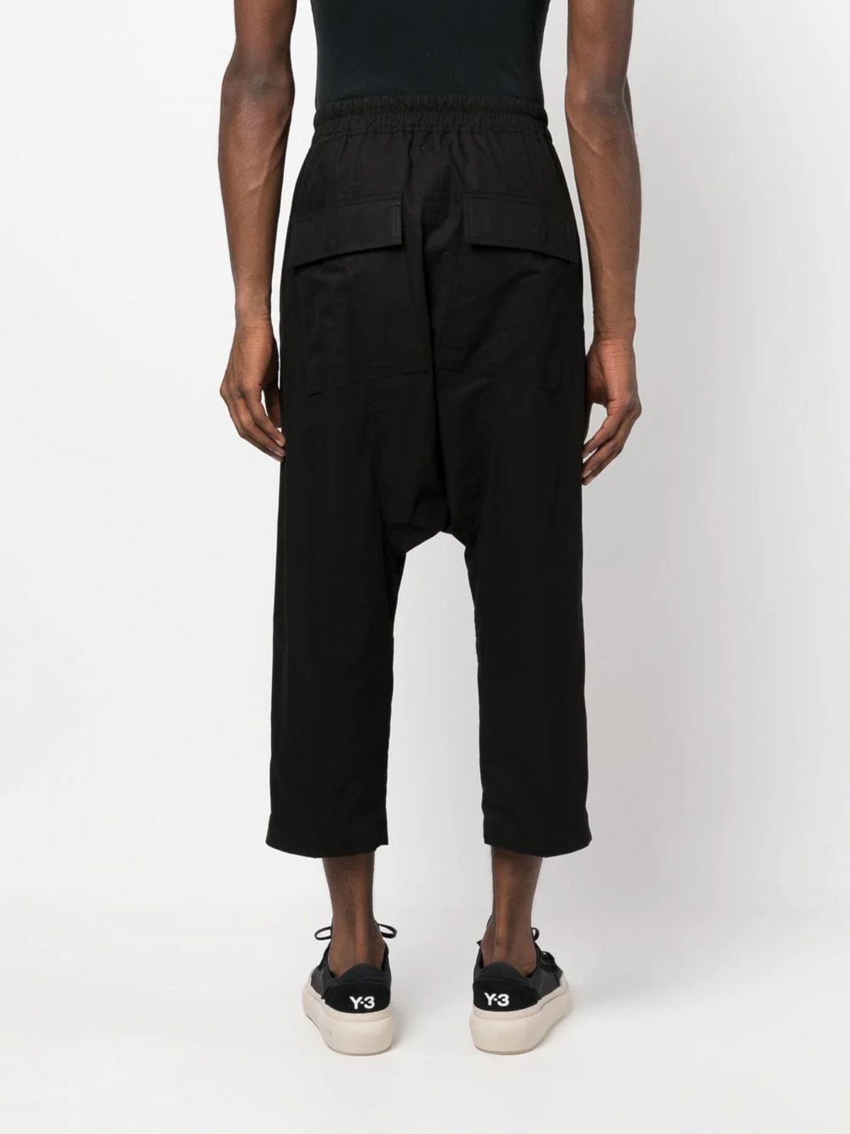 パンツ SS18 RICK OWENS DRAWSTRING CROPPED TE 46 Rick Owens DRAWSTRING CROPPED DARK DUST TE - THE PARK ONLINE SHOP