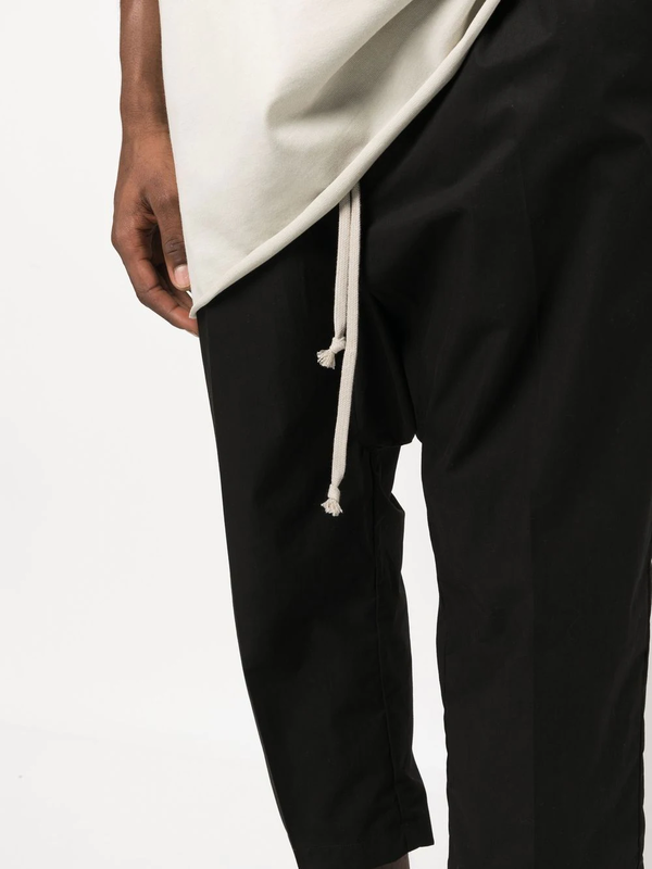 Rick Owens \"DRAWSTRING CROPPED\"キュプラ Rick Owens Drawstring Cropped Pants Euca Men's - SS26 - GB
