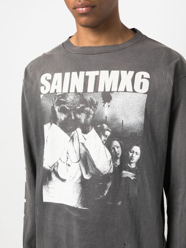 【SAINT MICHAEL】/ LS TEE / SAINT MX6 Saint Michael Unisex Saint Mx6 Long Sleeve T-shirt | Garmentory