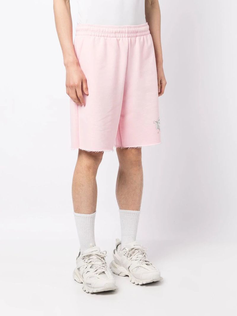 VETEMENTS ／Magic Unicorn ショートパンツ Vetements Unisex Magic Unicorn Shorts - Baby Pink | Garmentory