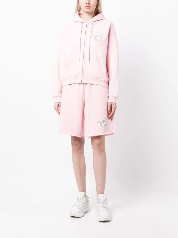 Vetements Unisex Magic Unicorn Shorts - Baby Pink | Garmentory