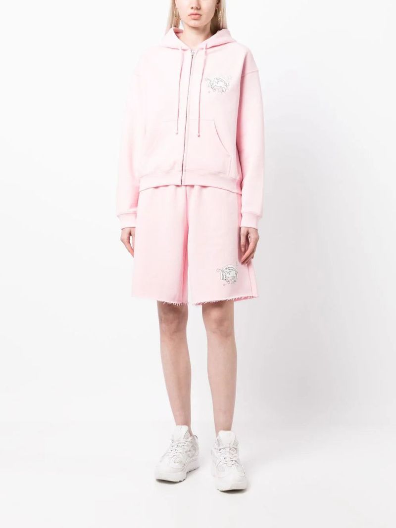 Vetements Unisex Magic Unicorn Shorts - Baby Pink | Garmentory