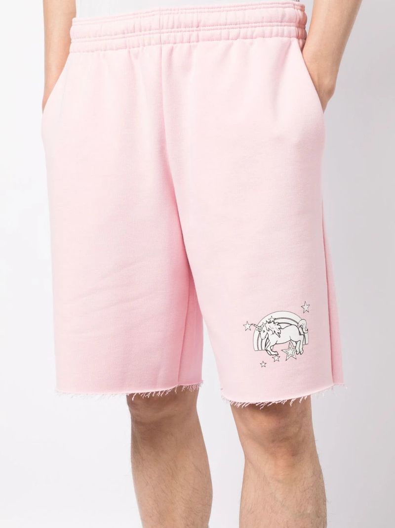 VETEMENTS ／Magic Unicorn ショートパンツ Vetements Unisex Magic Unicorn Shorts - Baby Pink | Garmentory