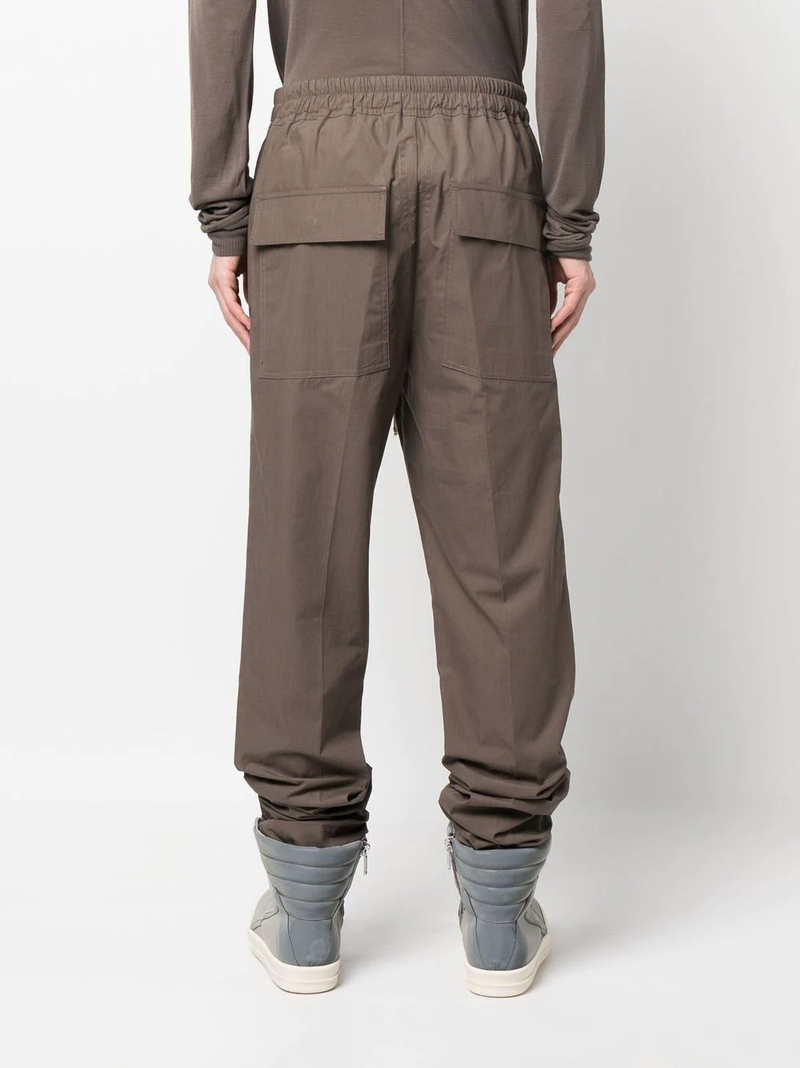 Rick Owens Drawstring Slim Long Pants - Dust | Garmentory