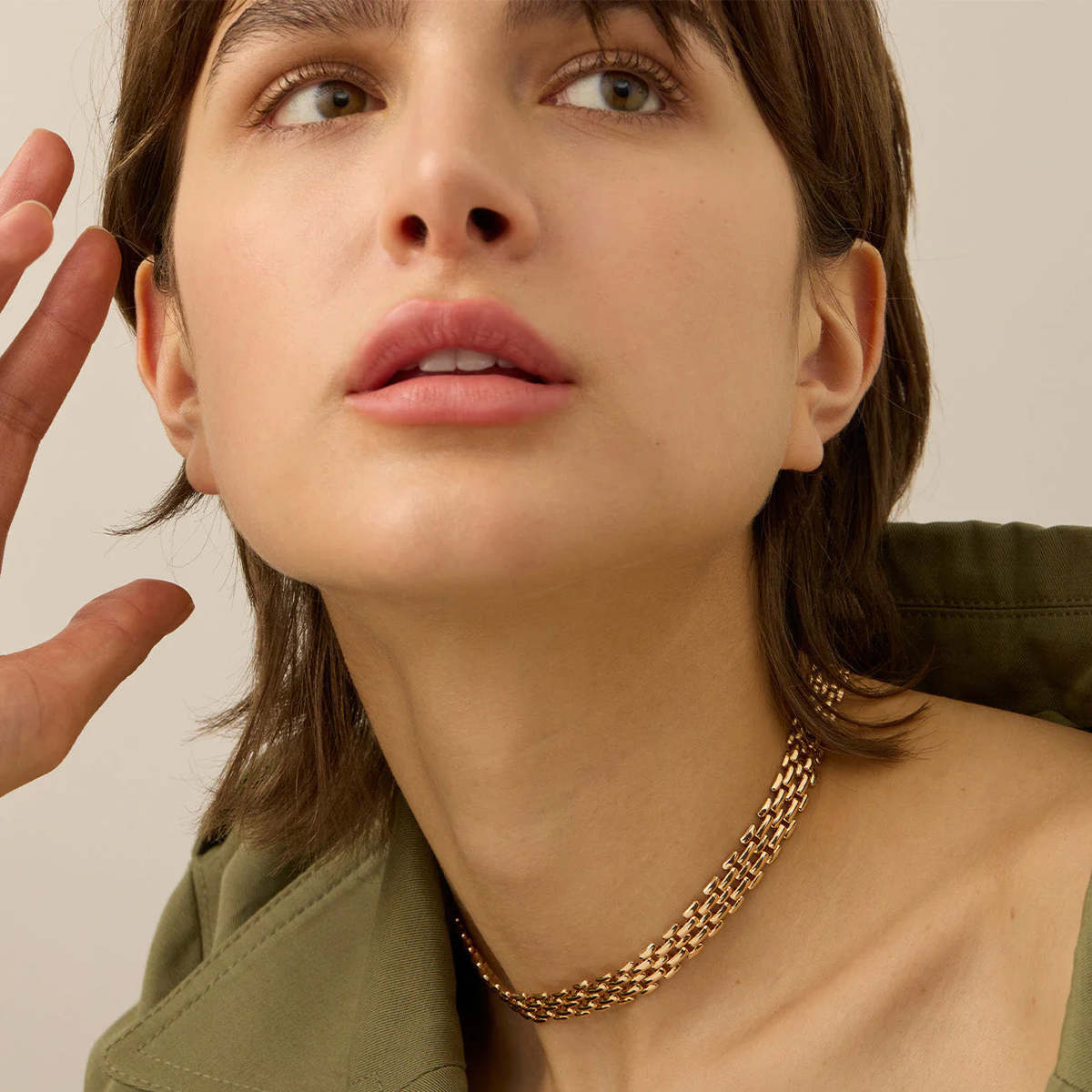 Jenny Bird Francis Choker - Gold - Image 1 of 3