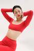 Gil Rodriguez El Tigre Chiquito Long Sleeve Crop Top - Tomate - Thumbnail 3