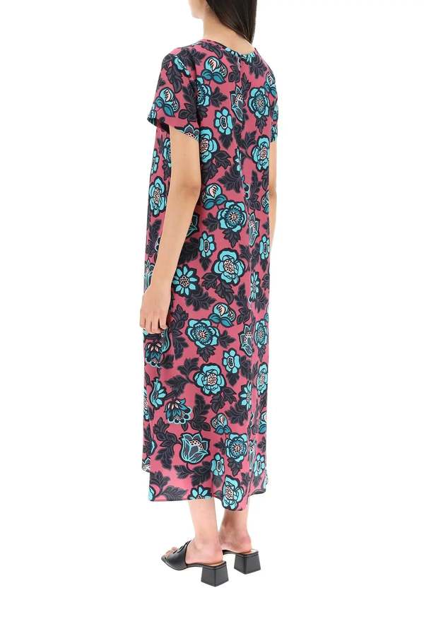 open lace back dress Smak Parlour Hot Pink Embroidered Heart Western Flare Dress S/4-6 main image 0