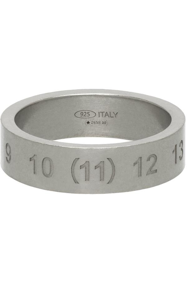 【送料&関税込】Maison Margiela Logo Ring Maison Margiela Logo Ring - Silver | Garmentory