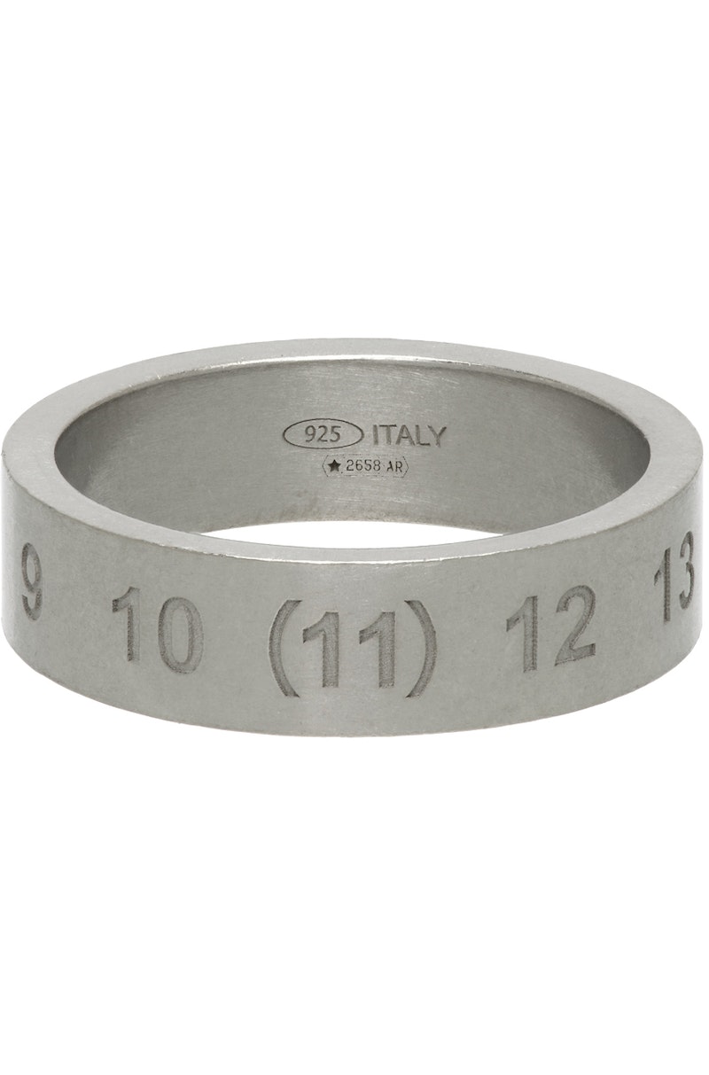 Maison Margiela Logo Ring - Silver | Garmentory