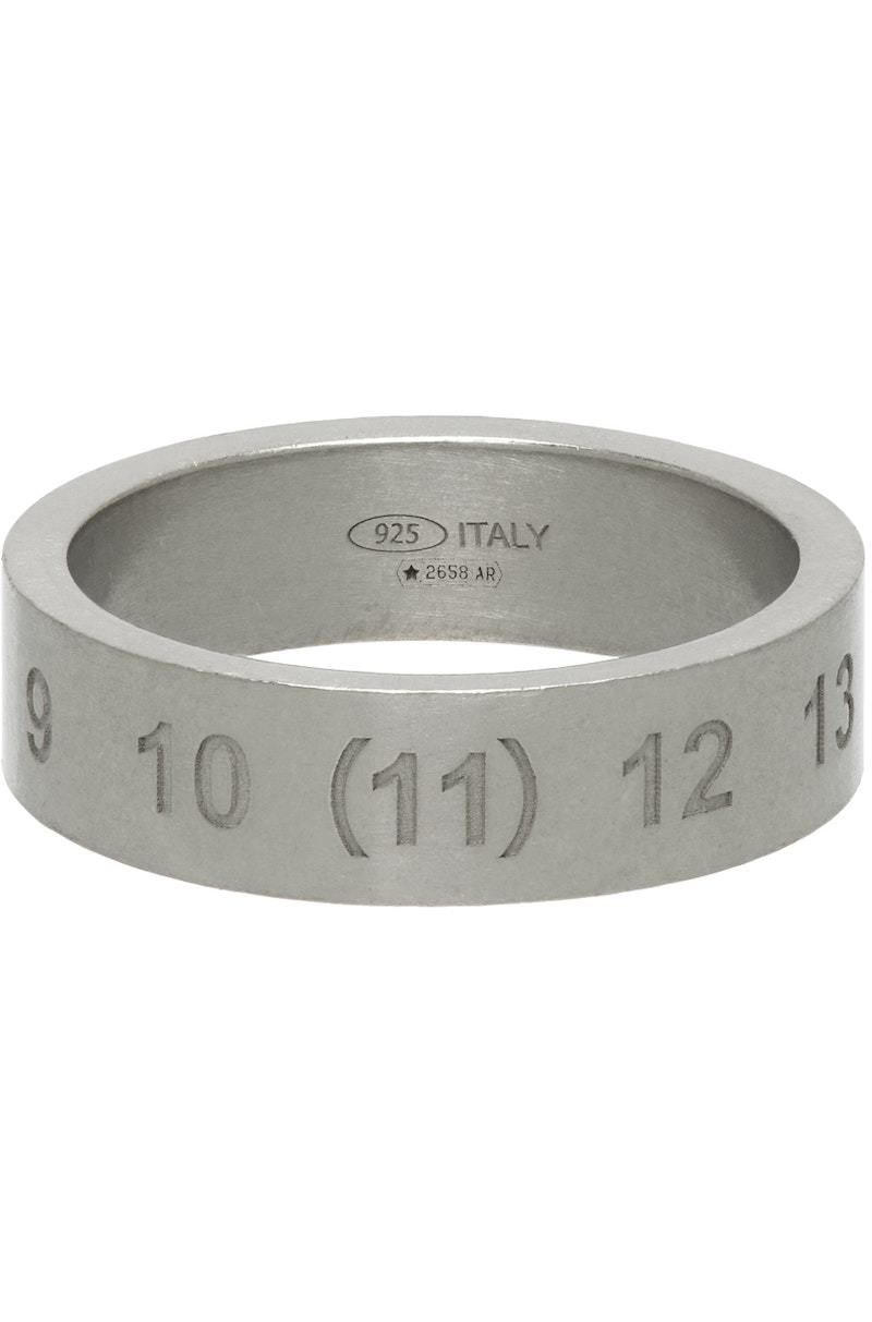Maison Margiela Logo Ring - Silver | Garmentory