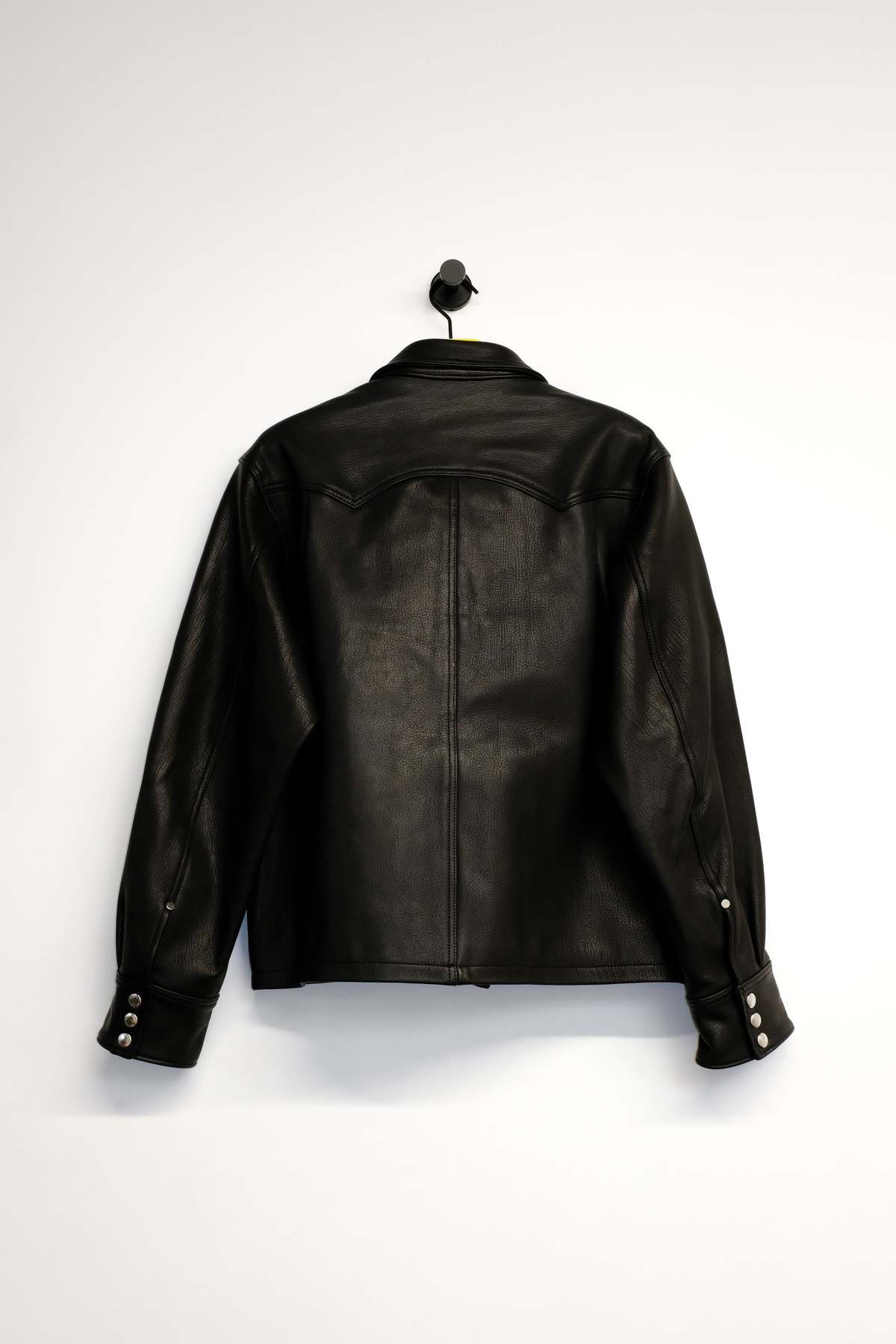 The Letters Goat Skin Western Short Jacket - Black | Garmentory