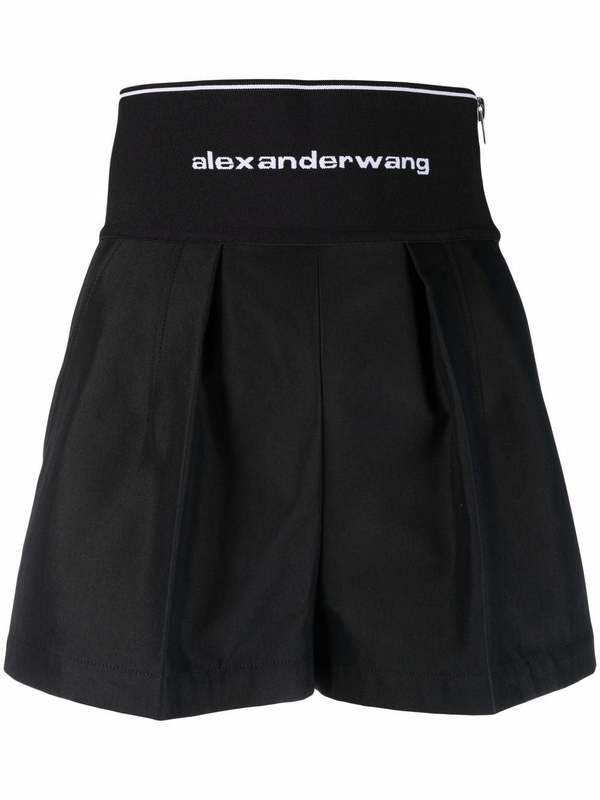 ALEXANDER WANG Logo Elastic Safari Shorts | Garmentory