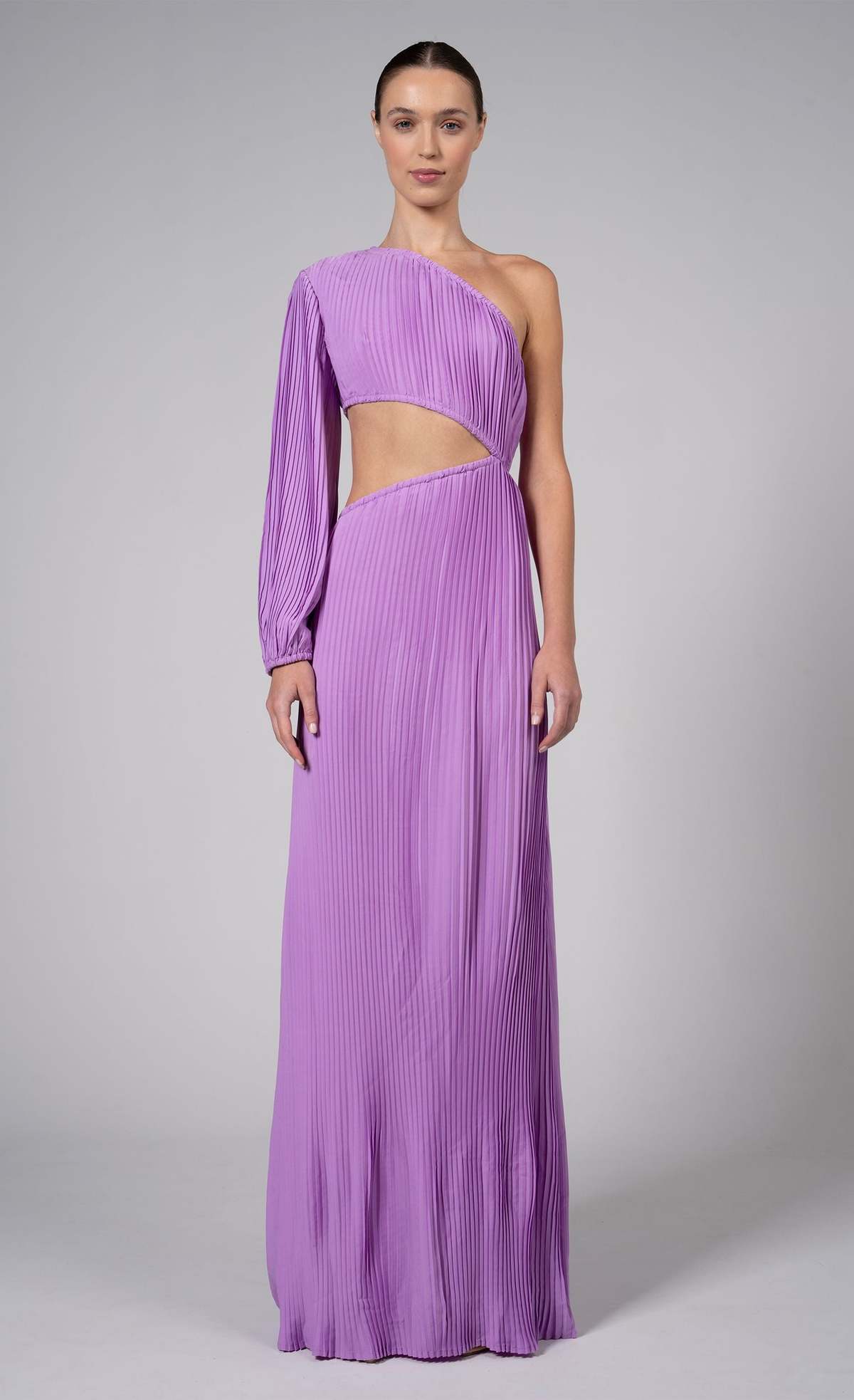 chinese dress ladies Elinor Yellow Satin Maxi Dress - 12