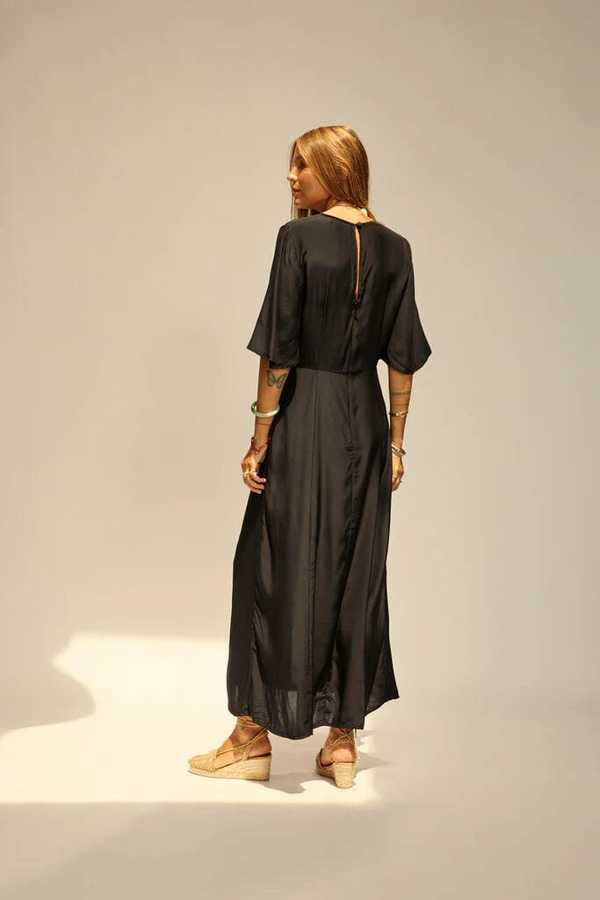Natalie Martin Lily Silk Dress - Black | Garmentory