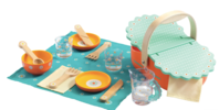 Kids Djeco Wooden Picnic Play Set - Thumbnail 2