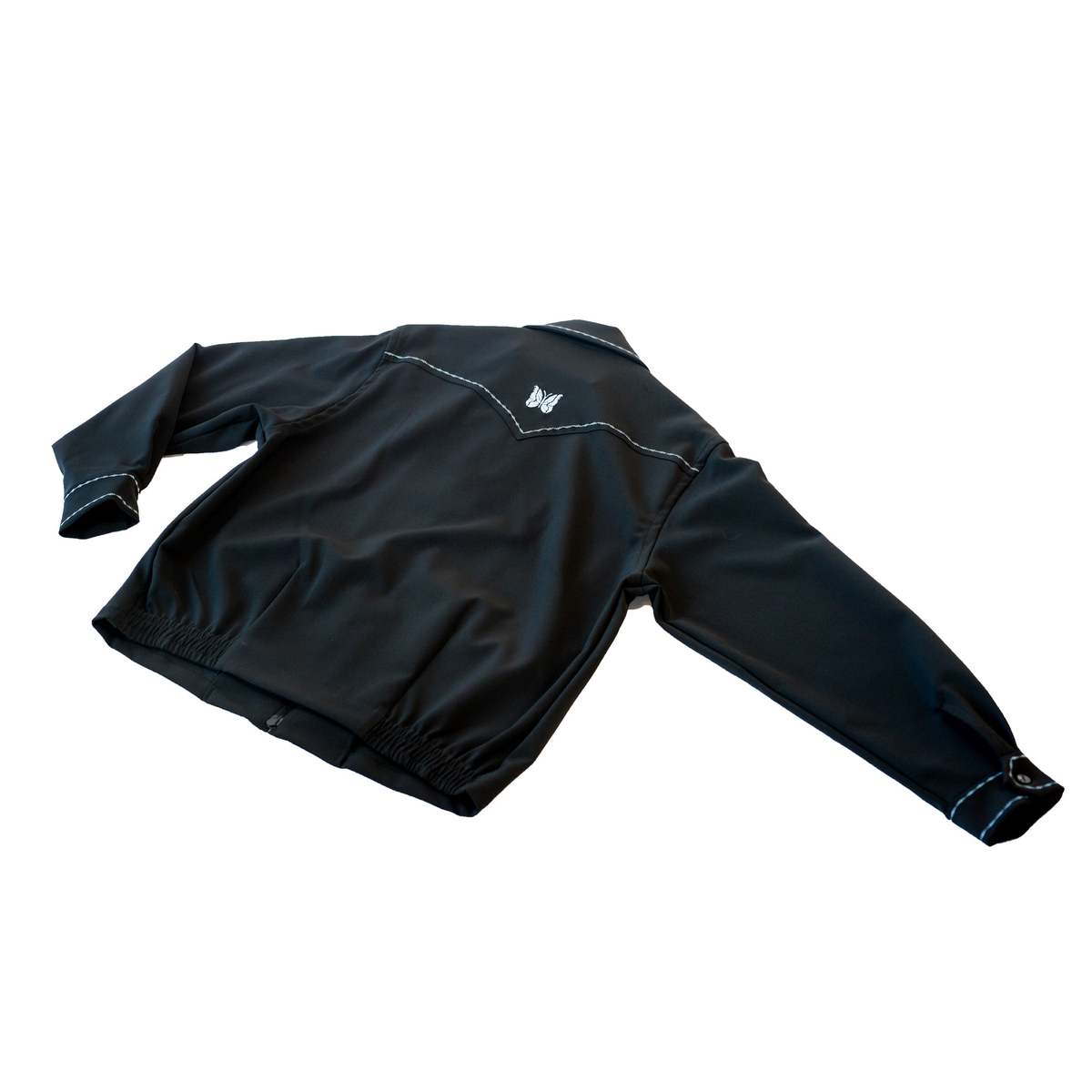 Needles Western Sport Jacket PE/PU Double Cloth - Black | Garmentory