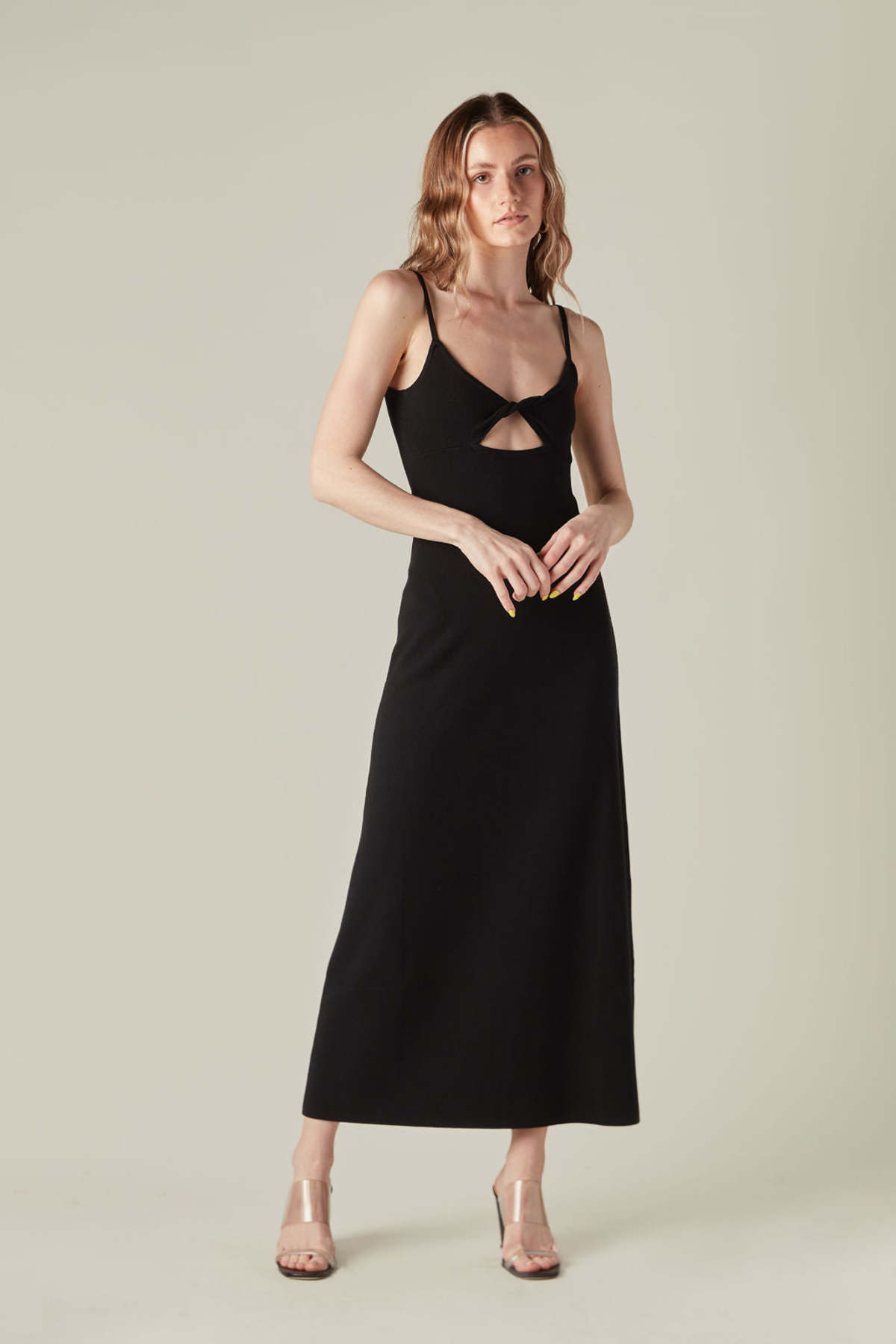 brown knitted maxi dress Sola Knit Maxi Dress main image 1