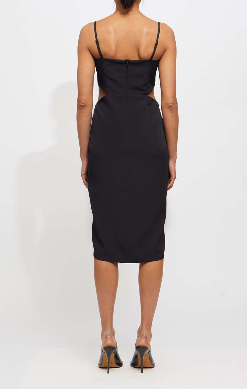 French Connection Echo Cut Out Strapless Slip Dress - Black | Garmentory French Connection Echo Cut Out Strapless Slip Dress - Black | Garmentory