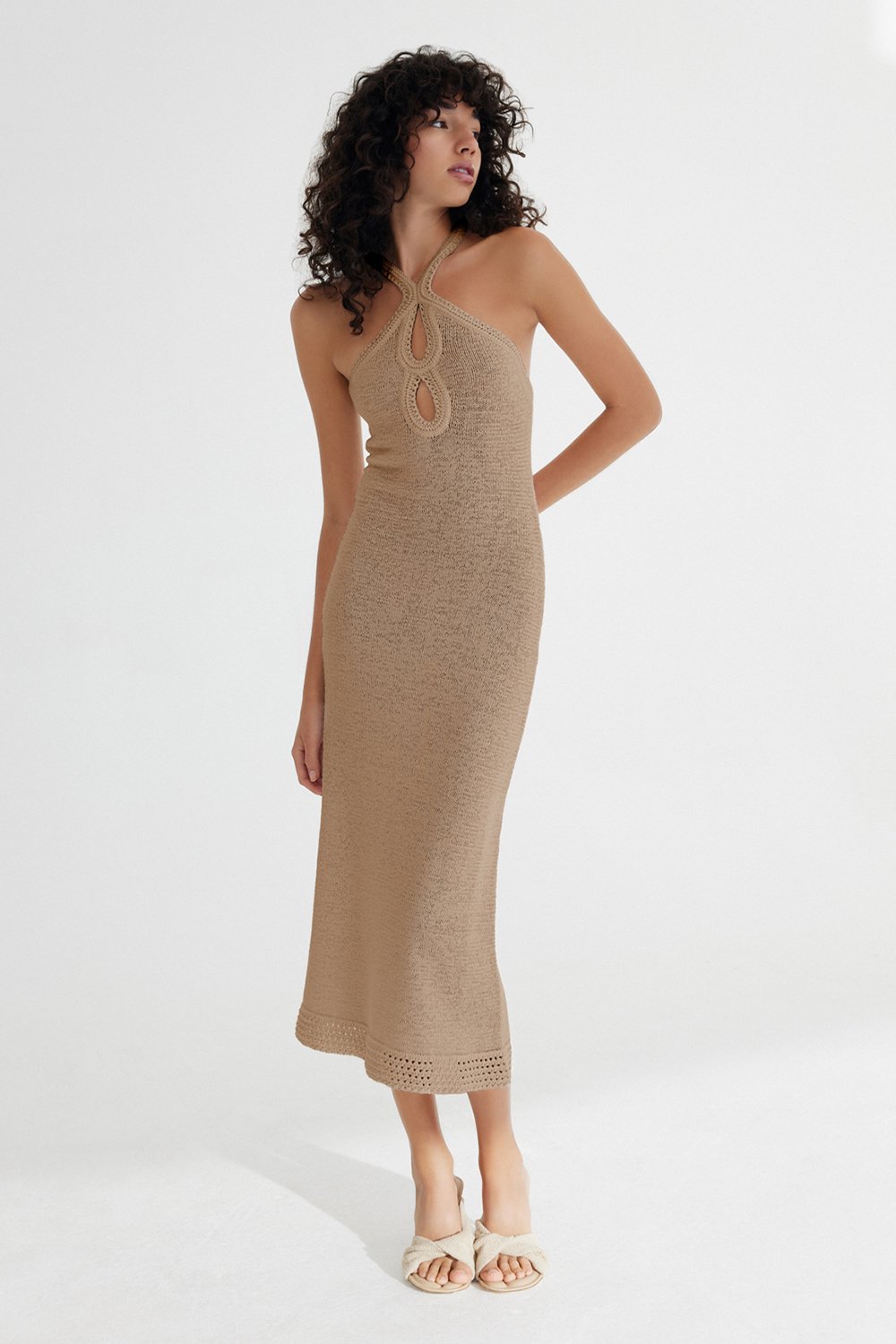 Significant Other Saoirse Midi Dress - Biscuit