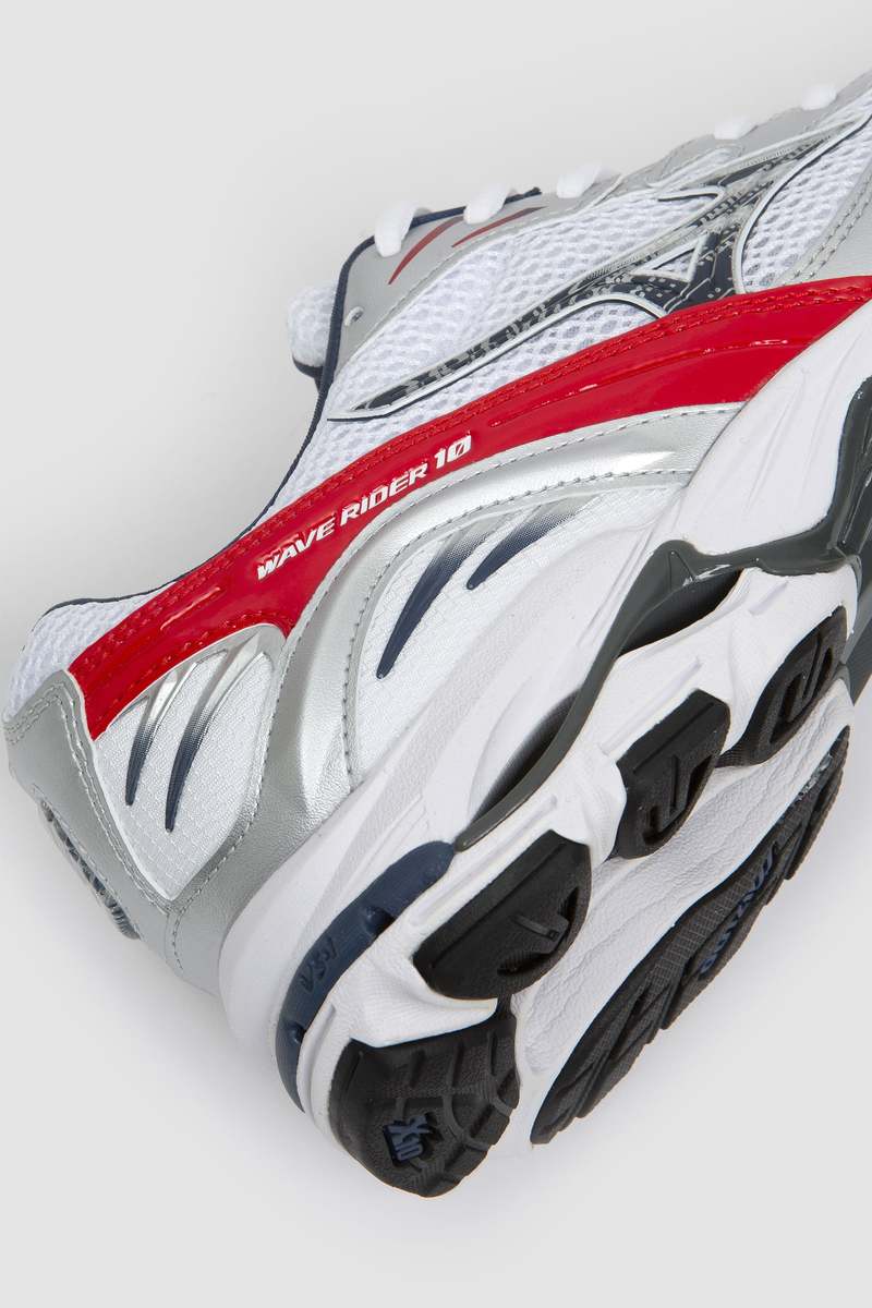 Mizuno Wave Rider 10 Sneakers - White/InsigniaBlue