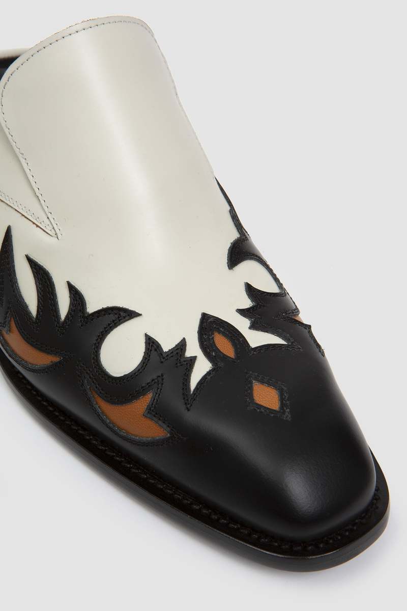 Dries Van Noten Western Mules - Black | Garmentory