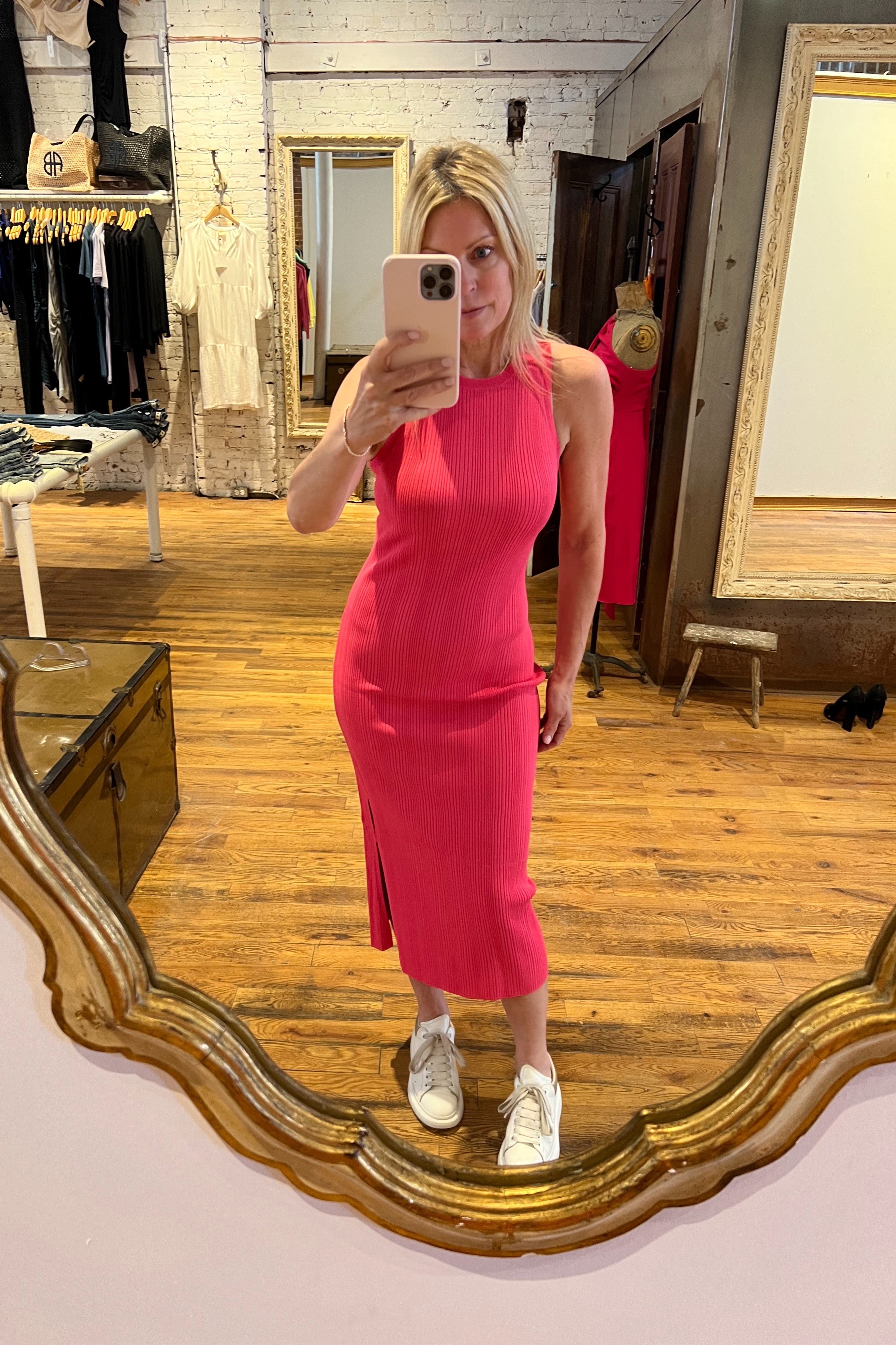 frame ribbed dress Frame-SHINY RIB SWEATER DRESS