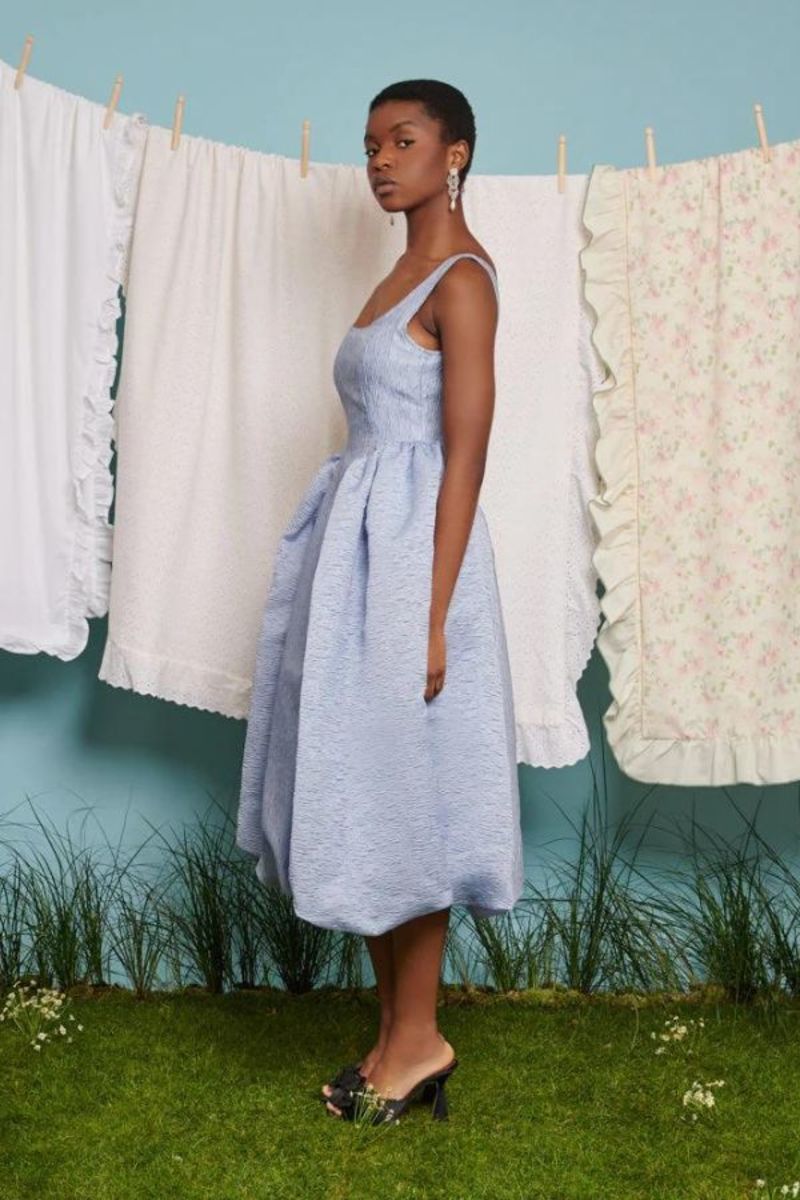 Sister Jane Josie Bubble Hem Dress - Cornflower Blue | Garmentory