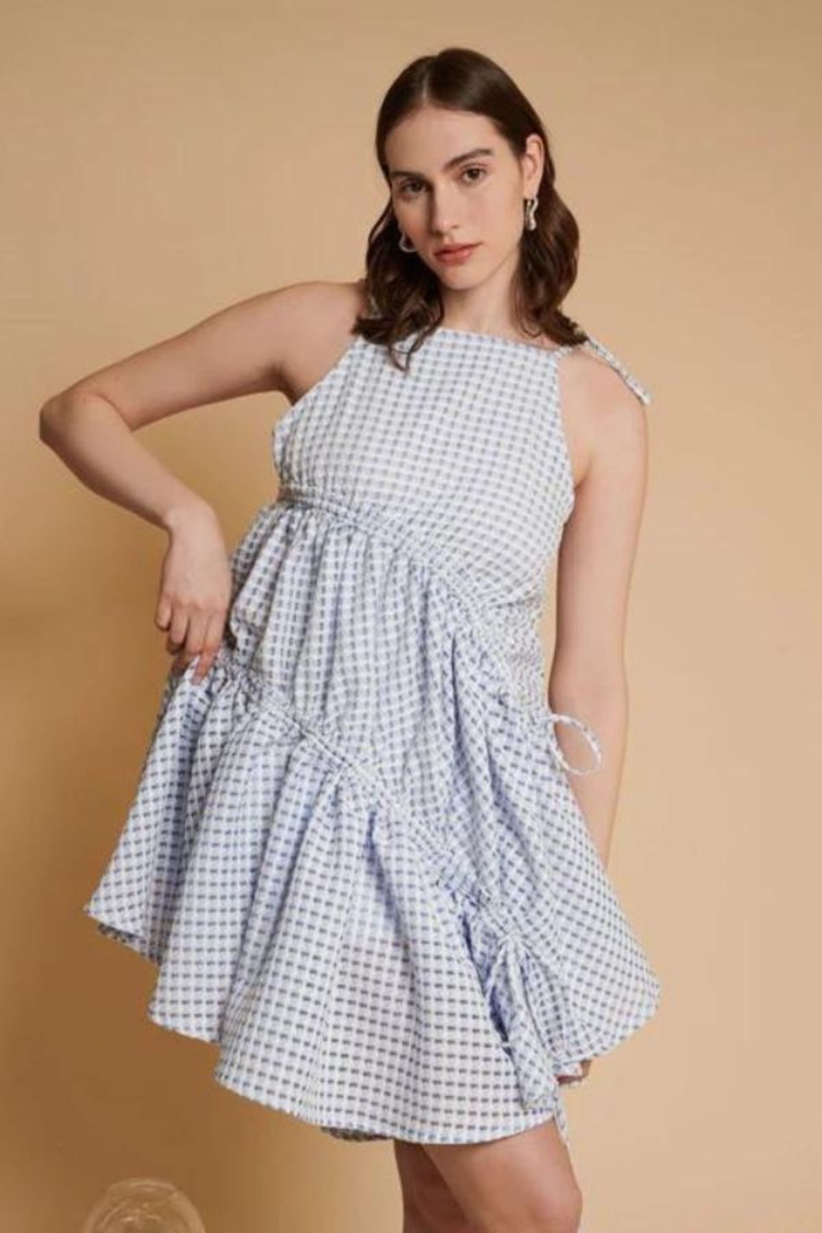 princess polly baby blue dress S-2XL New Luxury Designer Solid Chiffon Shirt Long Dress Elegant Young  Casual Fashion Full Sleeve Women Straight Dress