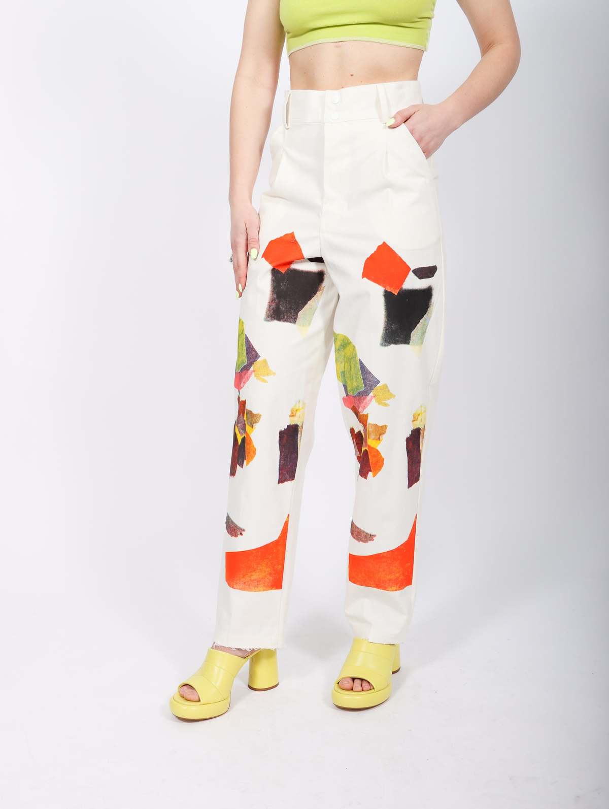 Delfina Balda Swatch Print Pants - Multicolor - Image 4 of 7