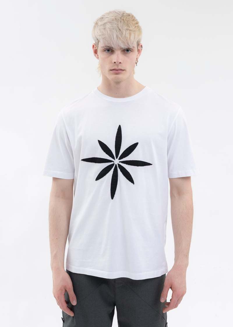 ☆KIRSH☆ Cheek check 72 patchwork t-shirt white KUSIKOHC PATCHWORK T-SHIRT - WHITE | Garmentory