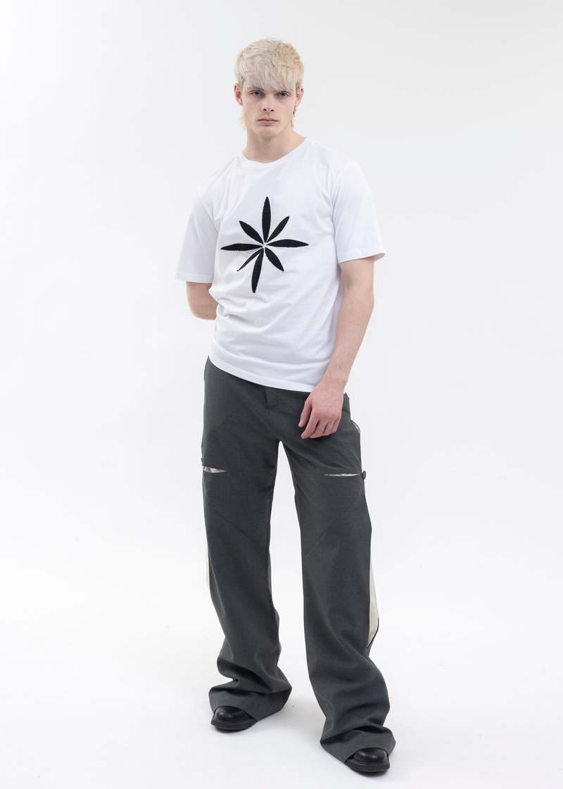 KUSIKOHC PATCHWORK T-SHIRT - WHITE | Garmentory