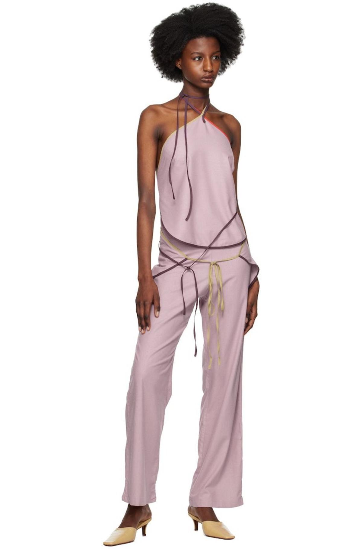Baserange Mye Wrap Top - Nimbus Purple | Garmentory