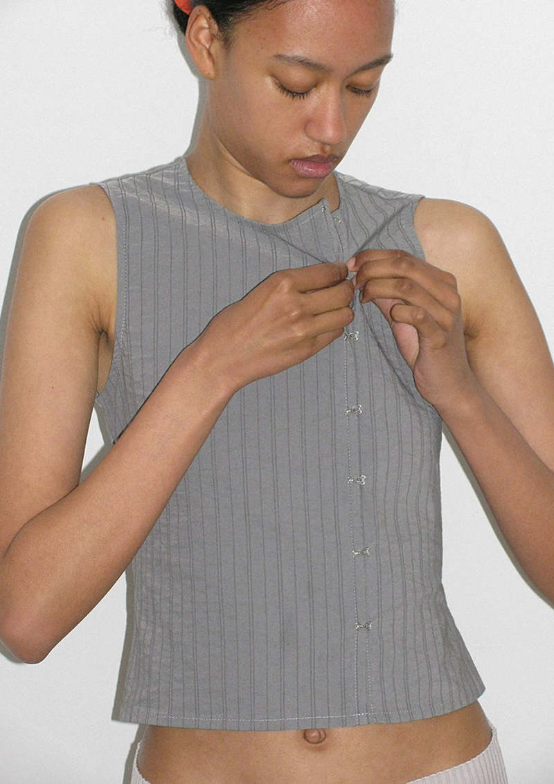 Paloma Wool Mufi TOP - Gray | Garmentory 