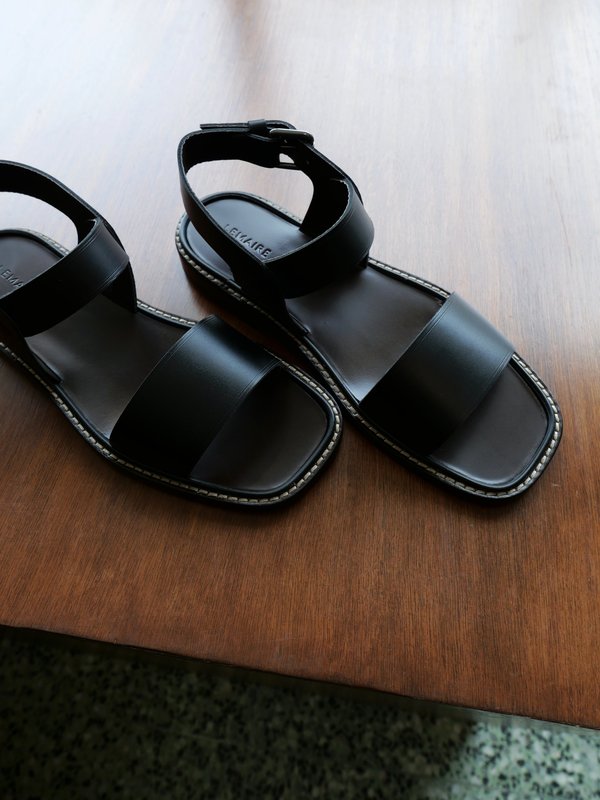 Lemaire CLASSIC SANDALS - BLACK | Garmentory