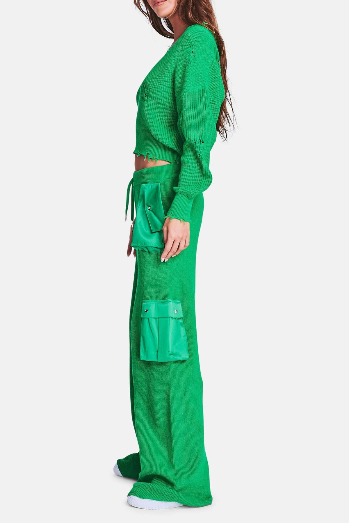 Ser.o.ya Poe Knit Cargo Pant Kelly Green Garmentory