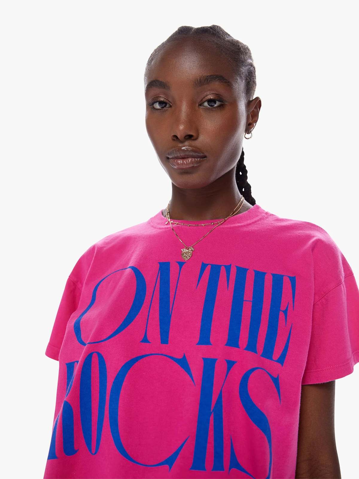 Mother The Grab Back Crop Tee - On The Rocks | Garmentory Mother The Grab Back Crop Tee - On The Rocks | Garmentory