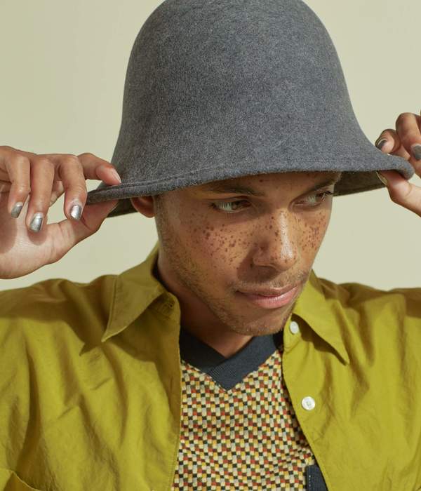 Clyde Crown Hat Charcoal Garmentory