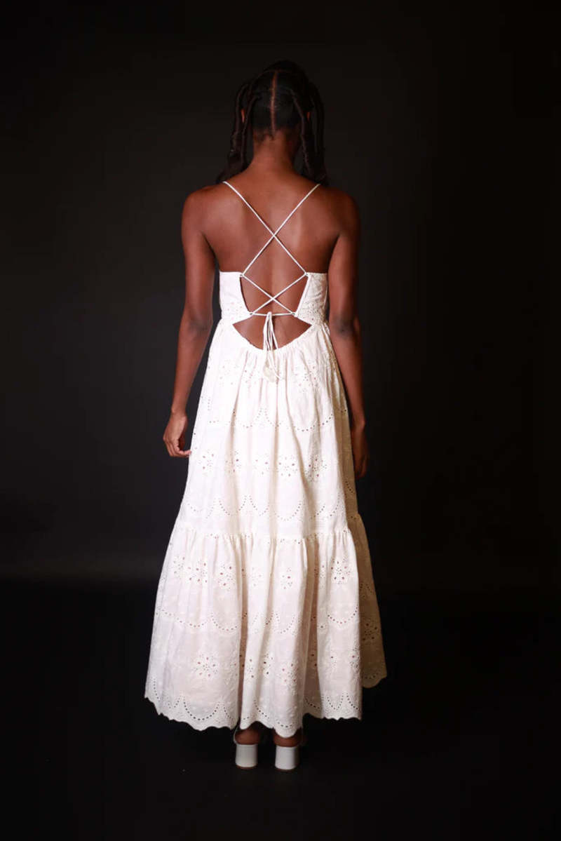 Hope For Flowers by Tracy Reese Midi Dress - White | Garmentory