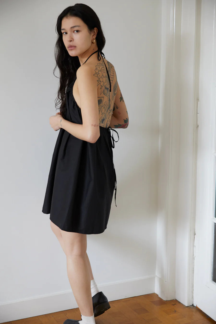 Deiji Studios The Halter Dress - Black