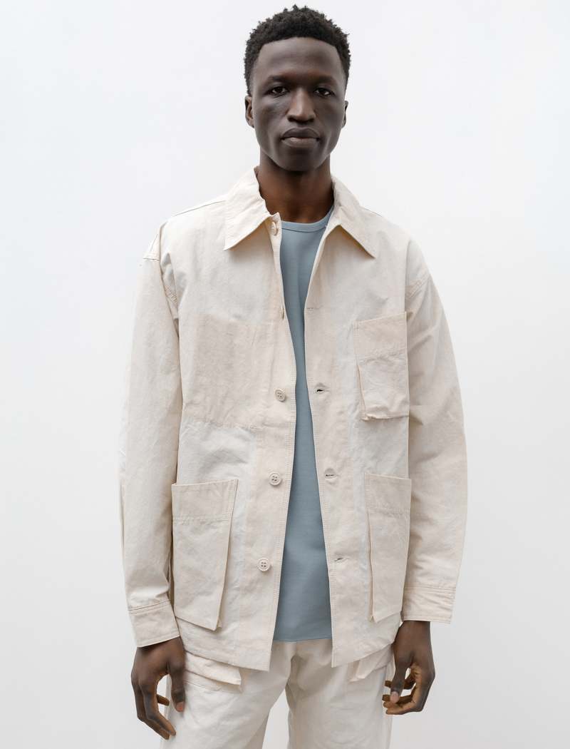 Arpenteur Adn Cotton Linen Jacket - Ecru | Garmentory