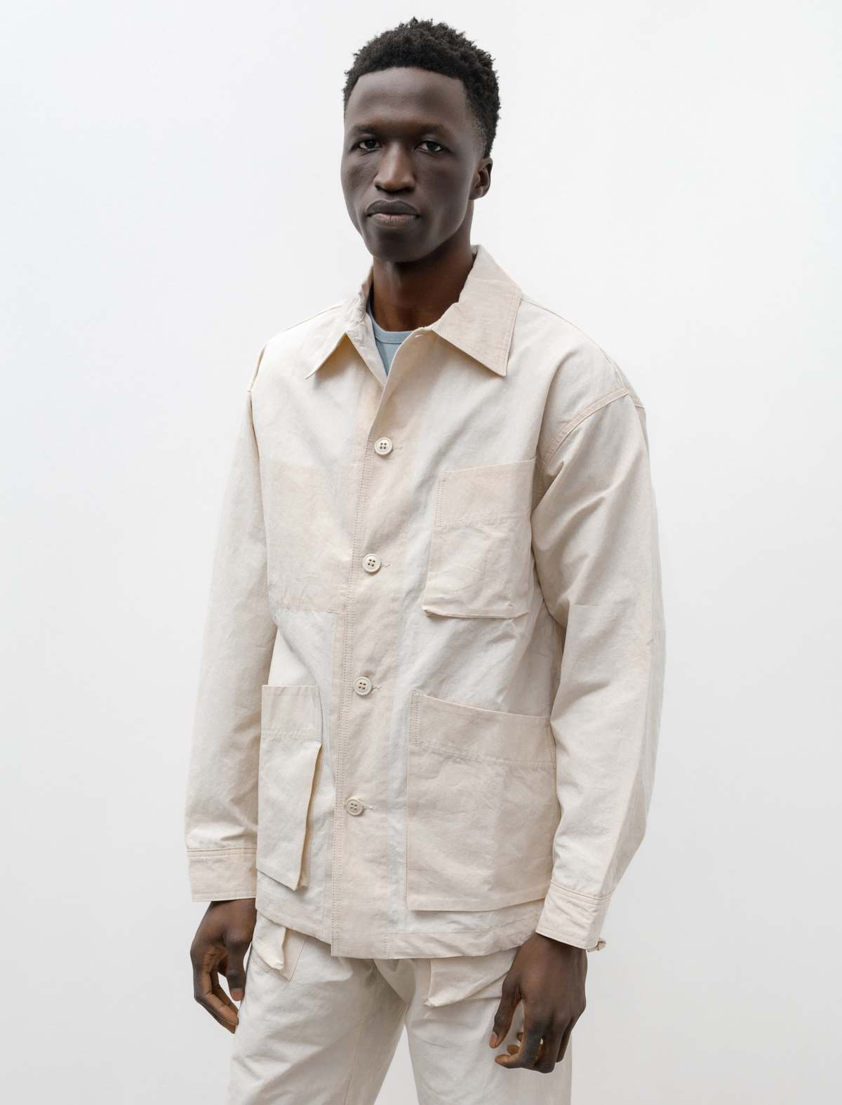 Arpenteur Adn Cotton Linen Jacket - Ecru | Garmentory